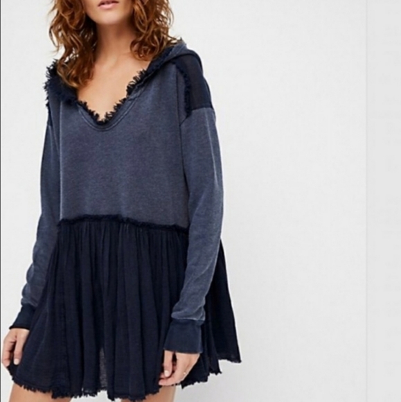 Free People Tops - Free People Summers Dream Tunic/Dress w/hood